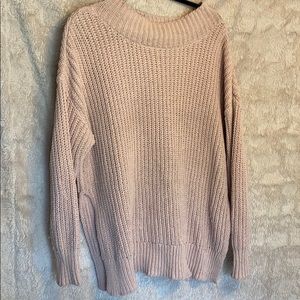 Light pink woven sweater